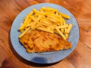 Mila de pollo con fritas