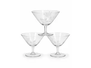 COPA CRISTAL DE POSTRE ANTIGUO X 3