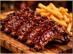 RIBS BBQ + FRITAS + SALSAS