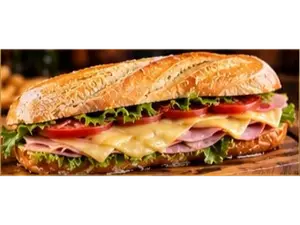 SANWICH JAMON Y QUESO COMPLETO