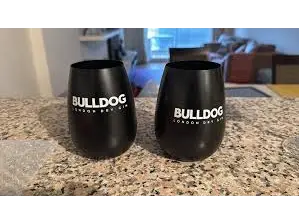 VASO BULLDOG NEGRO MATE