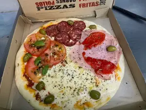 Pizza grande 4 gustos