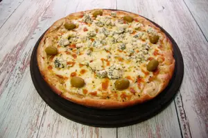 Pizza fugazzeta con roquefort