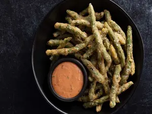 Crispy green beans
