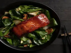 Miso glazed salmon