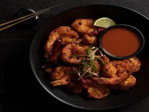 Salt pepper prawns