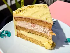 Choco blanco y pistacho