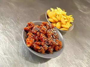 Barbacoa + 1papas + 10arepitas