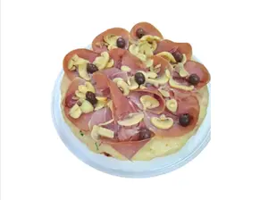 Grande de jamón crudo y champiñones