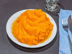 Guarnición de puré de calabaza