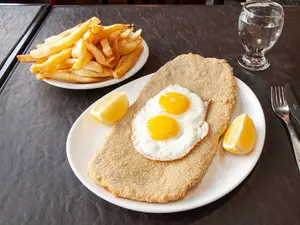 Milanesa de ternera completa