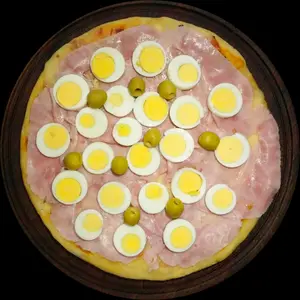 Pizza Grande Jamón Y Huevo