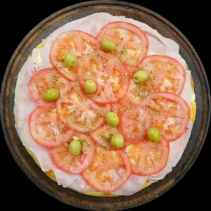 Pizza Grande Jamón Y Tomates