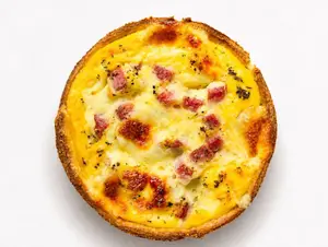 Tarta de jamón y queso keto