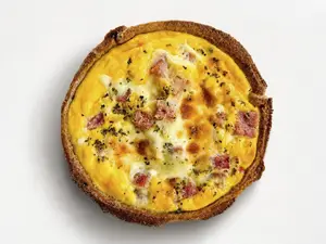 Tarta de jamón y queso sarraceno