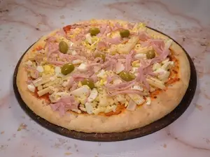 Pizza con palmitos