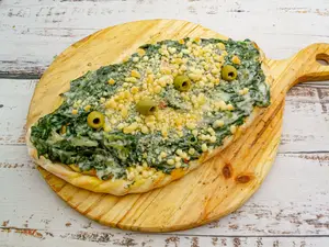 Calzone de espinaca