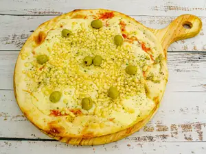 Pizza muzzarella y provolone