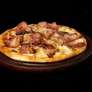 Pizza de panceta ahumada
