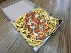 Napo para compartir con fritas