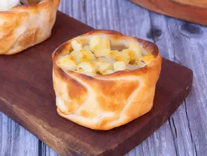 Empanada espárragos al gratén