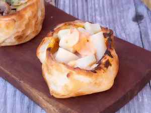 Empanada palmitos con jamón