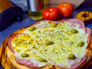Pizza Al Molde De Jamón