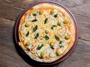 Pizza piedra de capresse