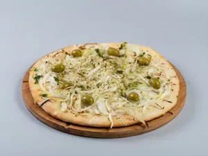 Pizza fugazza sin muzzarella