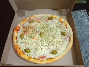 Pizza, salsa, muzza, jamon, Roquefort