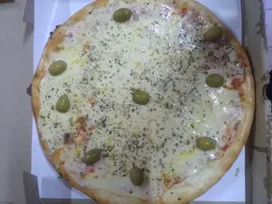 Pizza de ajo al óleo