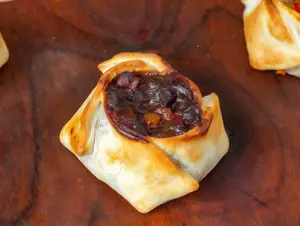 Canastita de panceta y ciruela