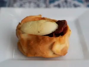 Canastita cantimpalo y huevo
