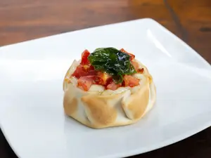Canastita de capresse al horno