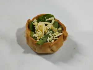 Canastita de rúcula al horno