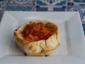 Canastitas de verduras grillad