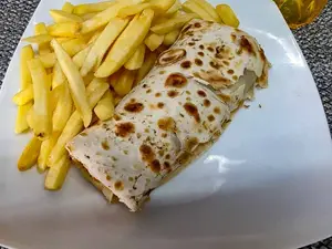 Wrap Langostinos Con Fritas