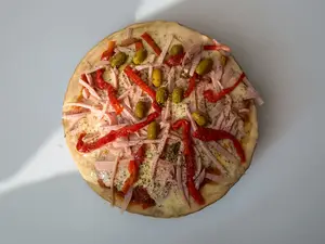 Jamón y morrón