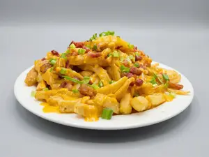 Chedar , bacon y verdeo