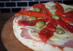 Jamon y morrones