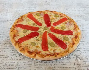 Pizza Muzzarella Con Morrón
