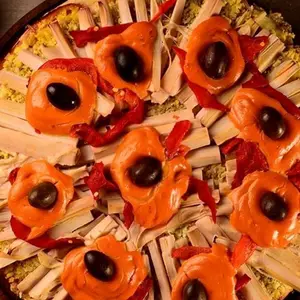 Pizza con palmitos