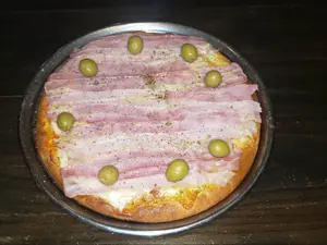 Pizza con panceta