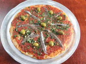 Pizza con anchoas
