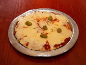 Pizza con muzzarella