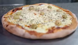 Pizza con roquefort