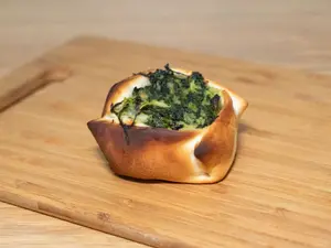 Canastita Espinaca Gratinada