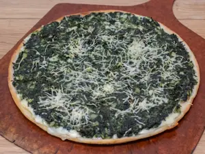 Pizza Espinaca Gratinada