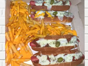 Caja panchos pizza