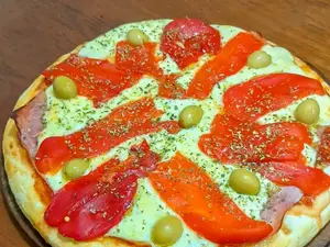 Jamón y morrones